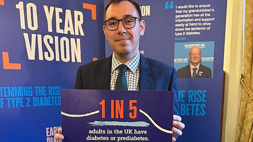 Tom Gordon at the Diabetes UK drop in