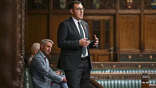 Tom Gordon MP speaking in the Commons