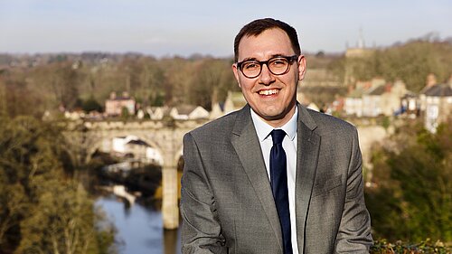 Tom Gordon sat above the Nidd Gorge