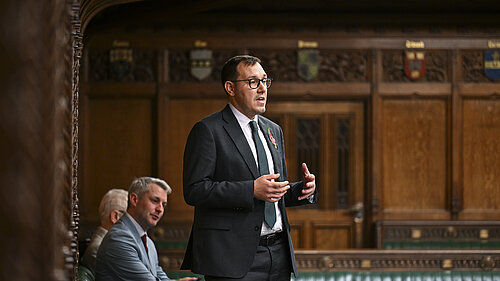 Tom Gordon MP in the house of commons