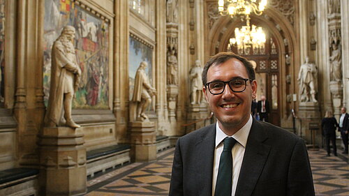 Tom Gordon in the Houses of Parliament 