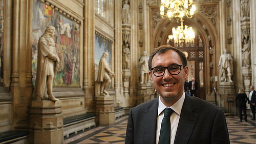 Tom Gordon in the Houses of Parliament