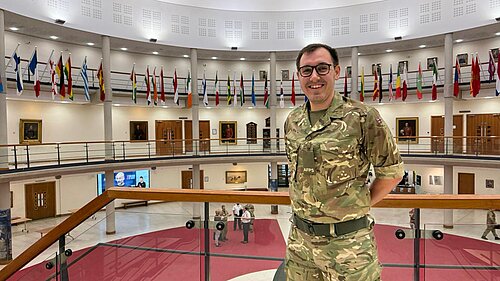 Tom Gordon MP in army uniform