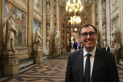 Tom Gordon in the Houses of Parliament