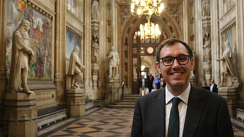Tom Gordon in the Houses of Parliament